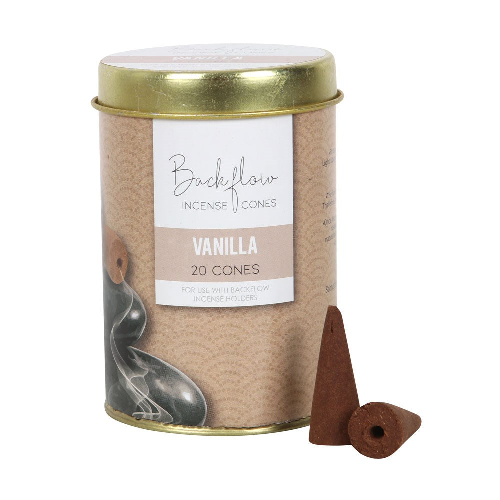 Tin of Elements Vanilla Jumbo Backflow Cones