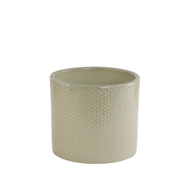 Beige Dimple Pot 12.5cm inner