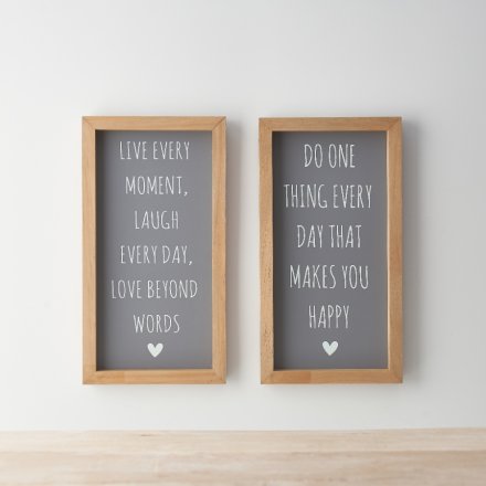 Framed Quote Sign (2 designs)