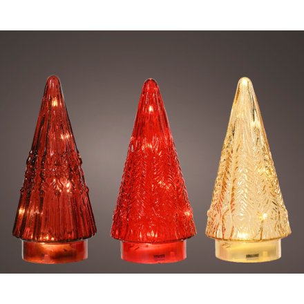 Frosted Indoor LED Tree Deco, 18.2cm