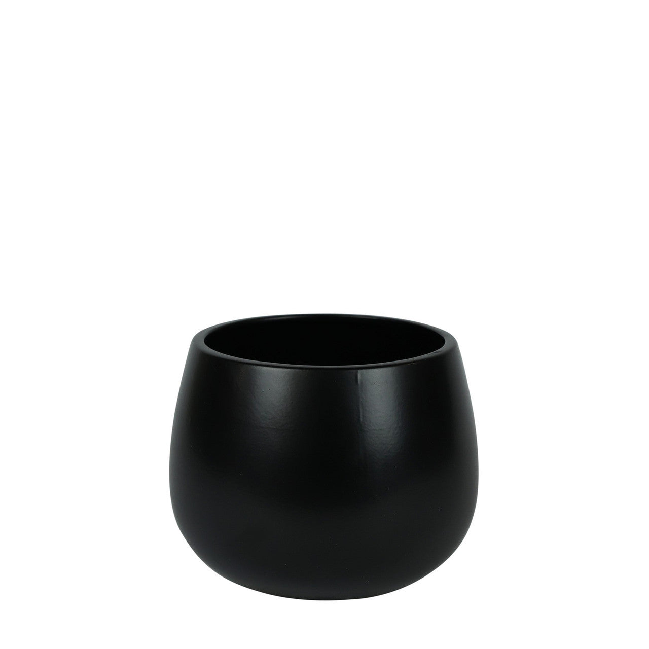Matt Black London Pot - 13cm inner