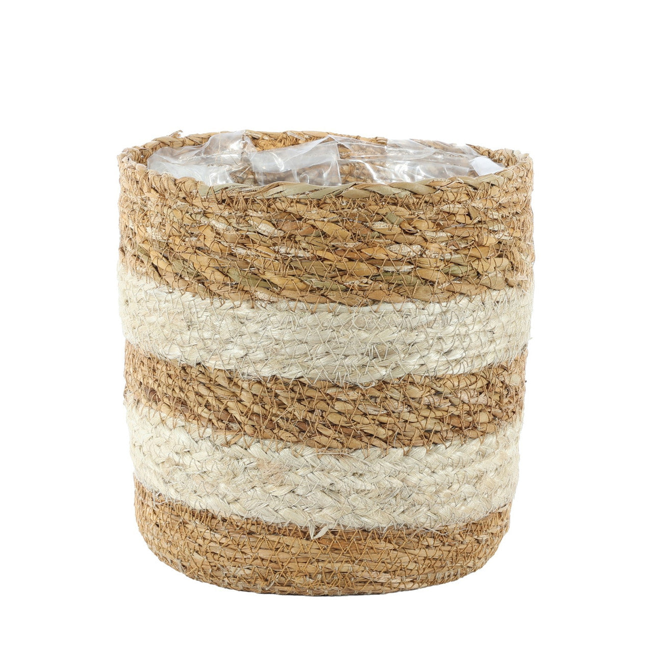Natural Seagrass & Braided Jute Basket