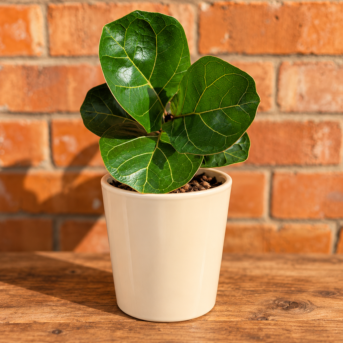 The Perfect Pair – Ficus Lyrata & Buttermilk Pot