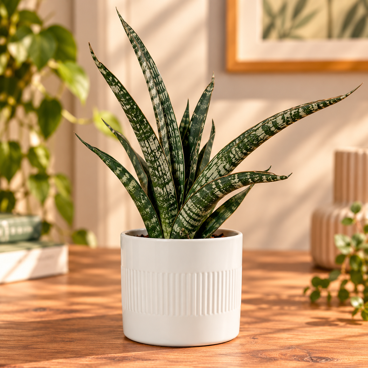 The Perfect Pair – Sansevieria Trifasciata & Linea Pot