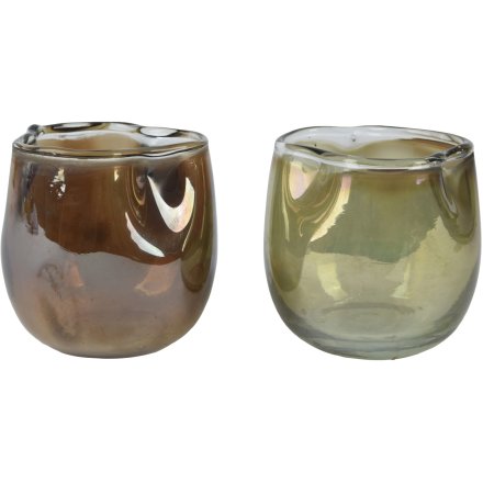 Autumn Glow Tea light Holder 10cm