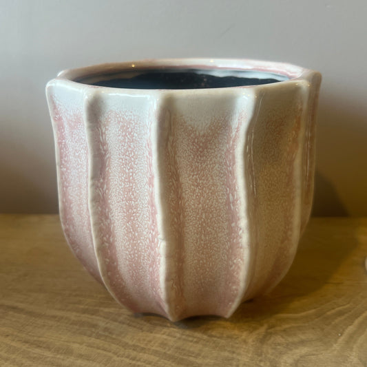 Pink Ripple Pot