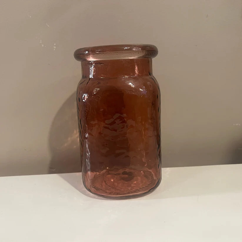 Decorative Glass Vase 14cm x6cm (3 Colours)