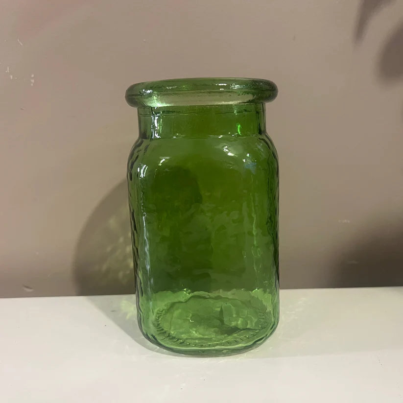 Decorative Glass Vase 14cm x6cm (3 Colours)