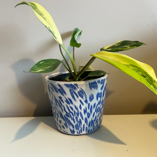 Indigo Brush Pot 12.5cm inner