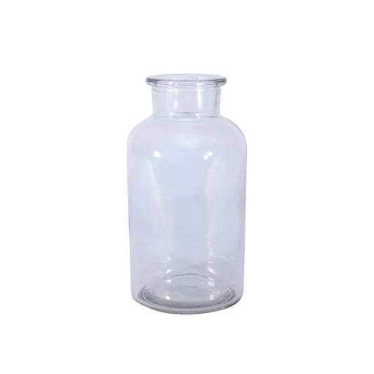 Clear Apothecary Bottle Glass Vase