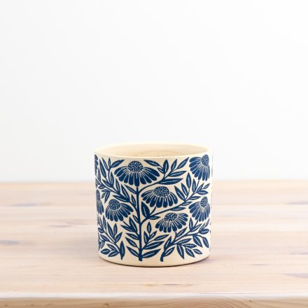 Indigo Meadow Pot