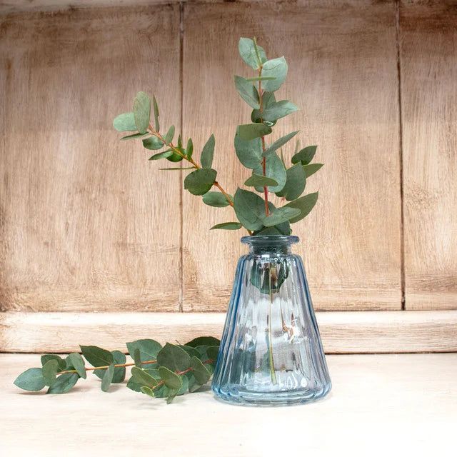 Pyramid Glass Bottle Vase (10cm) (5 Colours)