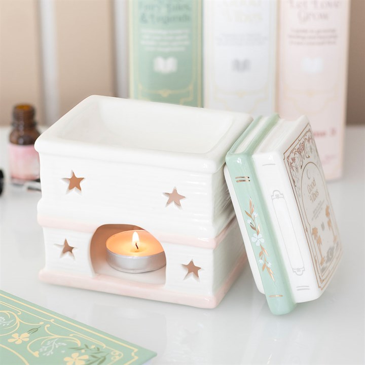 Book Stack Oil Burner and Wax Warmer 📚
