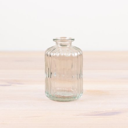 Ridged Bottle Vase - (3 colours)