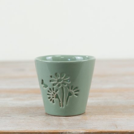Flower Cut Out Candle Holder, 8.2cm