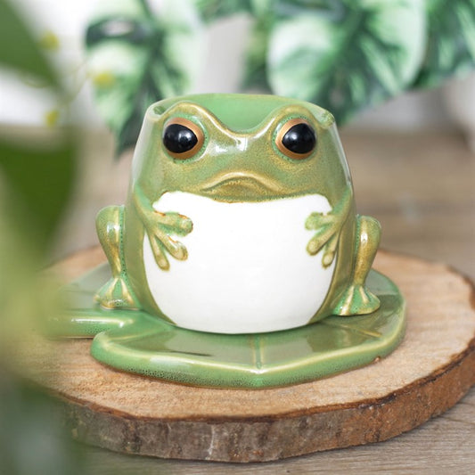 Frog Shaped Oil Burner on Lily Pad 🐸