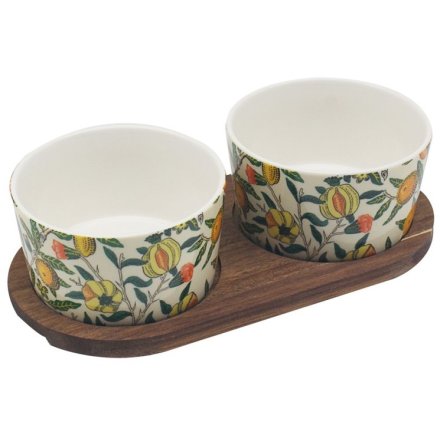 Fruits Tapas Bowls & Wooden Tray, 10cm