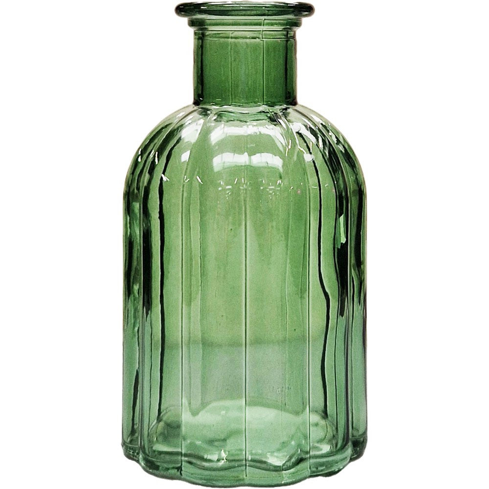 Flora Bottle Glass Vase (10.5cm) (3 Colours)