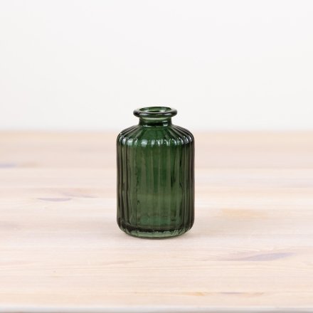 Ridged Bottle Vase - (3 colours)