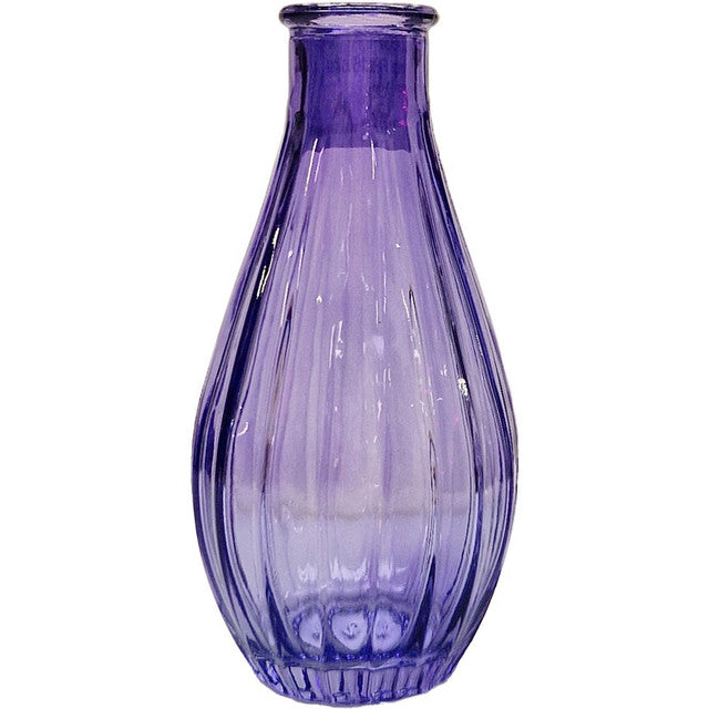 Vintage Fluted Bud Vase (14cm) (4 Colours)