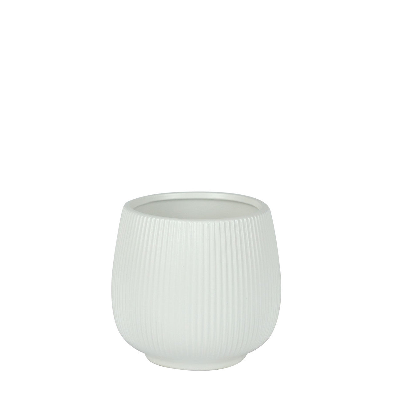 Matt White Lisbon Pot 11.5cm inner