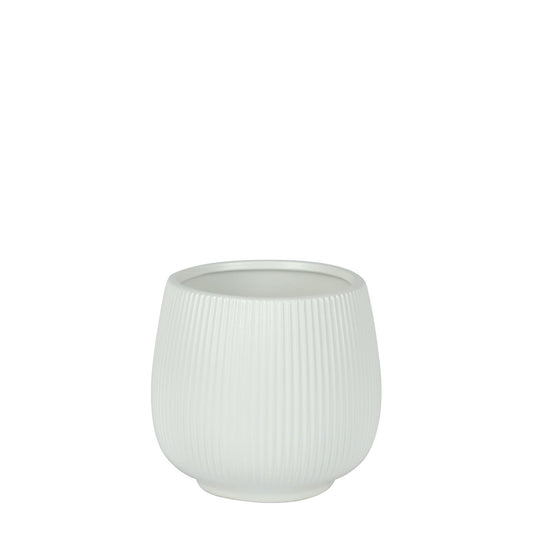 Matt White Lisbon Pot 11.5cm inner