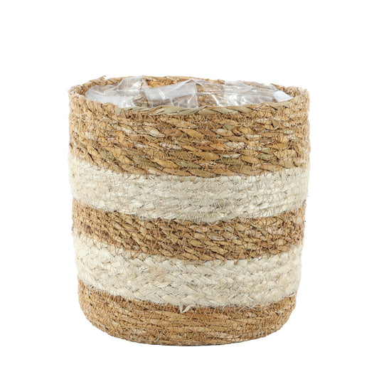Natural Seagrass & Braided Jute Basket