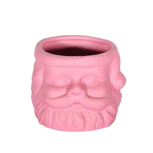 Pink Kitsch Santa Pot; 9cm inner