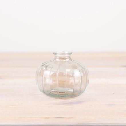 Round Clear Bottle Vase, 10.8cm