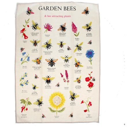 Tea Towel - Garden Bees