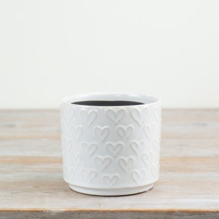White Heart & Home Planter 11cm inner