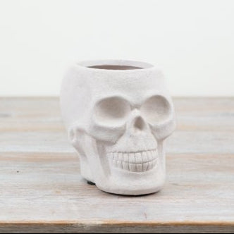 White Skull Planter (8.5cm inner)
